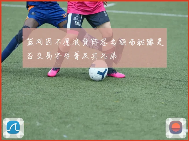 篮网因不愿浪费阵容名额而犹豫是否交易字母哥及其兄弟